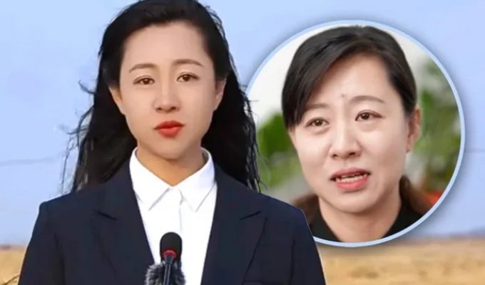 A Chinese official was accused of abusing beauty filters on the Internet (2 photos + 1 video)