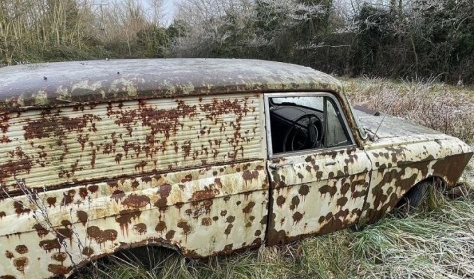 Коллекционер и реставратор из Англии нашел ржавый «Москвич-434П» и хочет его восстановить (10 фото)