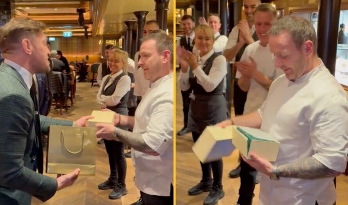 Conor McGregor gave the chef a Rolex watch, but he was accused of greed (5 photos + 1 video)