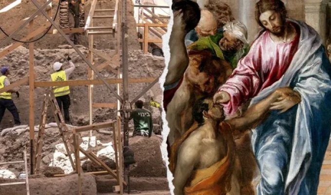 New discovery near the bath where Jesus healed a blind man (6 photos)