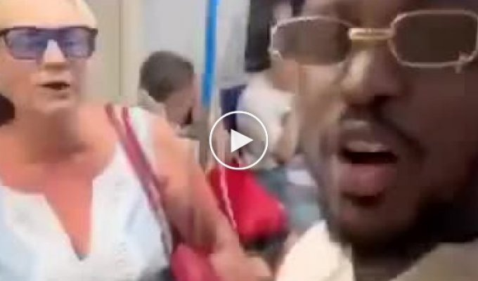 In the Russian subway, a passenger suspected a black man of stealing a child because his daughter is white