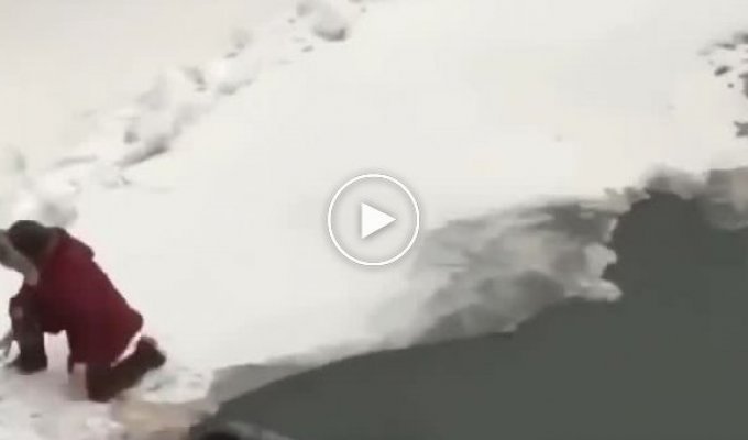 В Лабинске гости свадьбы спасли мужчину, провалившегося под лёд