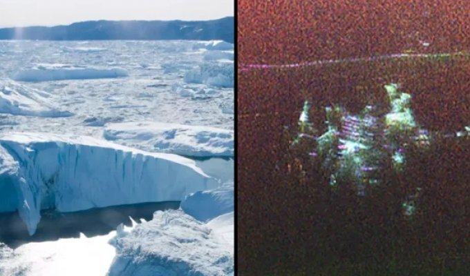 A secret city has been found in the ice of Greenland (6 photos)