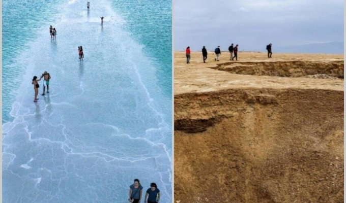 14 грустных фото о том, как исчезает Мертвое море (15 фото)