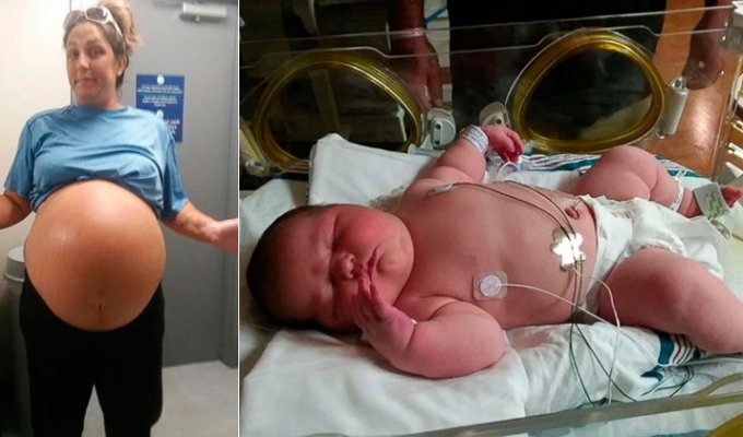 Мама из Флориды родила на свет девочку весом более 6 килограмм (6 фото)
