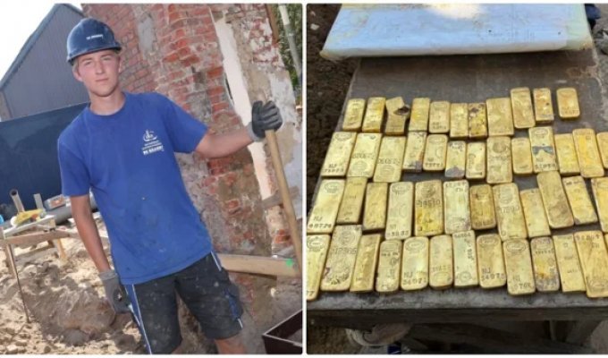 18-Year-Old Student Takes Summer Plumbing Job, Finds $10 Million Treasure (3 photos)