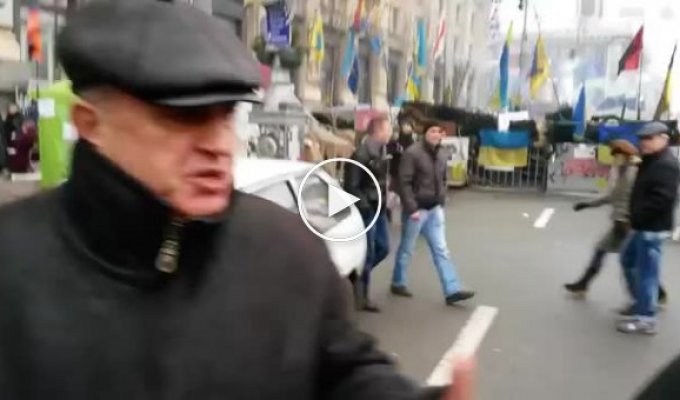 Майдан. Активист против журналиста (маты)