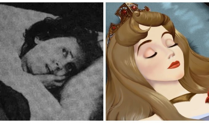 Swedish Sleeping Beauty and her life in dreams and reality (6 photos)