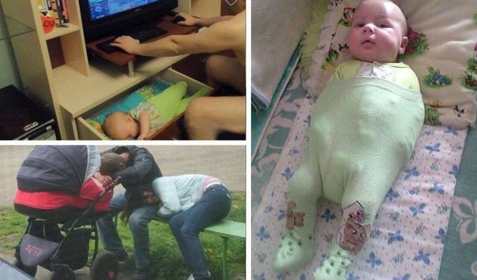 Безумная изобретательность. Поймут те, кто нянчил младенцев (27 фото)