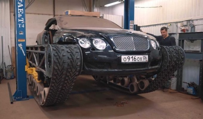 Уникальный вездеход из элитного Bentley Continental GT (8 фото + видео)