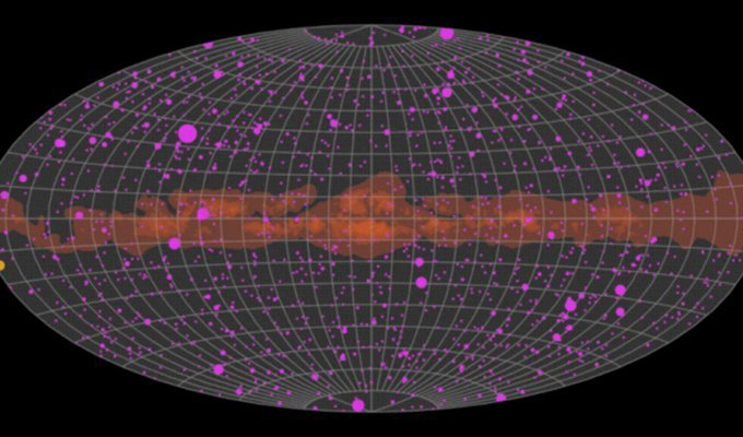 Як би виглядав Всесвіт, якби ми могли бачити гамма-промені? (2 фото + 1 відео)
