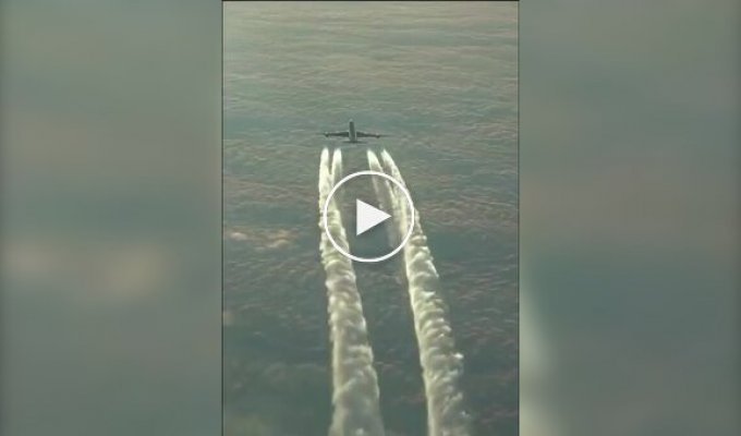 Конденсационный след: как создаются облака из двигателей самолета