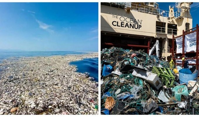 Раскрыты шокирующие масштабы крупнейшей мусорной свалки в океане (7 фото + 1 видео)