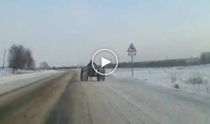 Необычное средство передвижения в России