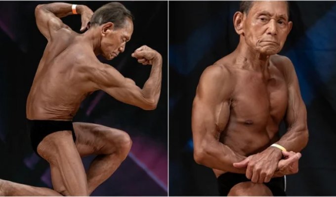 90-Year-Old Bodybuilder Claims 19th Title in Hiroshima Day After Milestone Birthday (5 Photos + 1 Video)