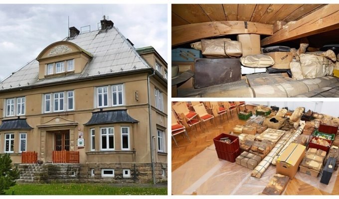 A man found a secret room in the attic with things from the Second World War (11 photos)