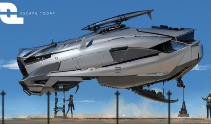 Spaceships and other transport of the future (46 photos)