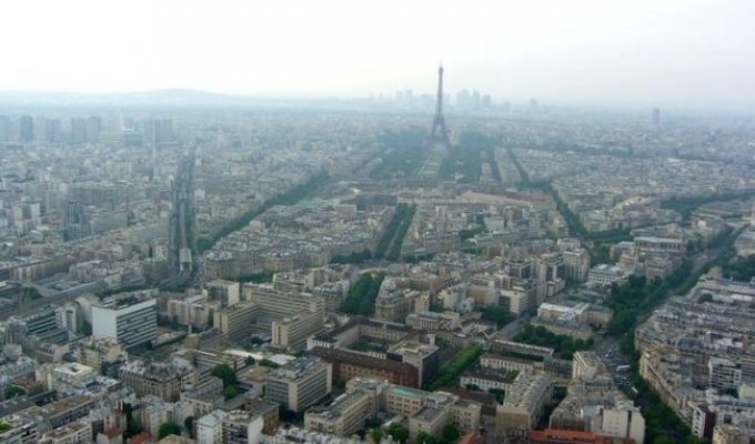 Фото Парижа с высоты 59 этажа башни Манпарнас (16 фото)