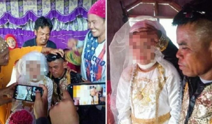 13-летнюю девушку заставили выйти замуж за 48-летнего мужчину (3 фото)