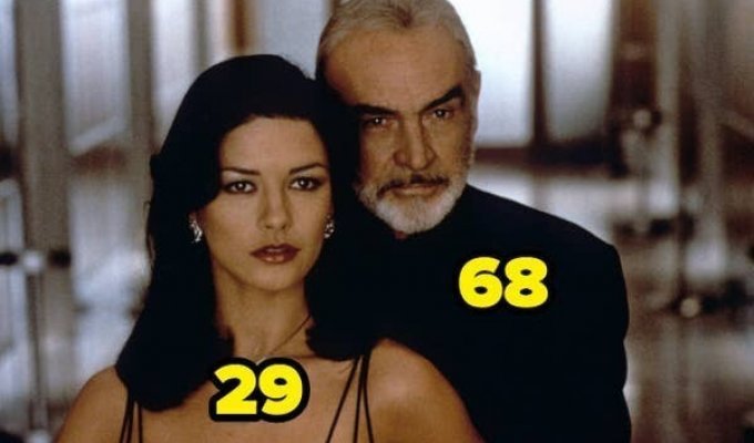 30 странных экранных пар с большой разницей в возрасте (30 фото)