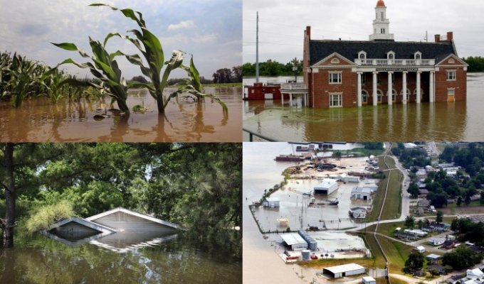 Наводнение на Миссисипи (31 фото)