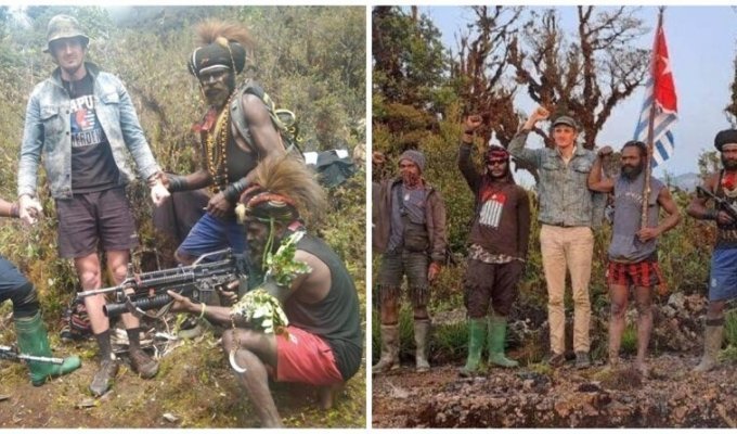 Pilot from New Zealand was captured by rebel Papuans (5 photos)