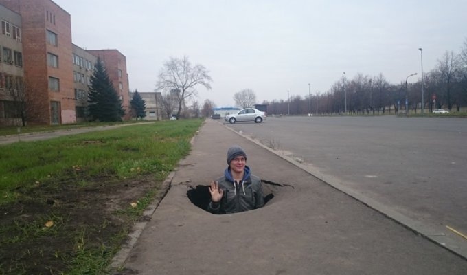 Сюрпризы тротуаров Нижнего Новгорода (10 фото)