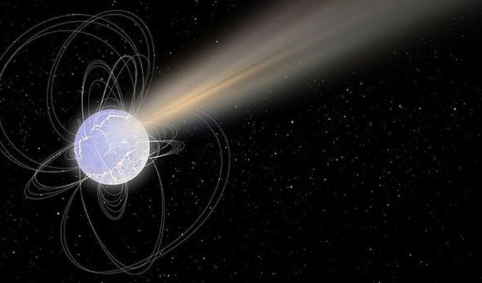 Астрономы отследили загадочный радиосигнал до мертвой звезды в центре Млечного пути (3 фото)