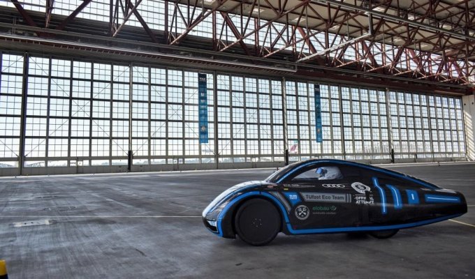 German students built the longest-range electric car with a range of 2,500 km (3 photos)