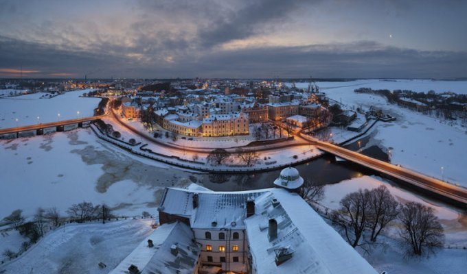 Живописные снежные города (36 фото)