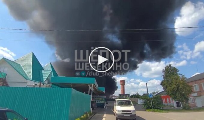 Химзавод загорелся в российском Шебекино на Белгородщине после атаки