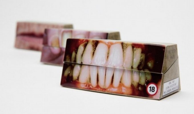 Ужасающий дизайн сигаретных пачек (5 фото)