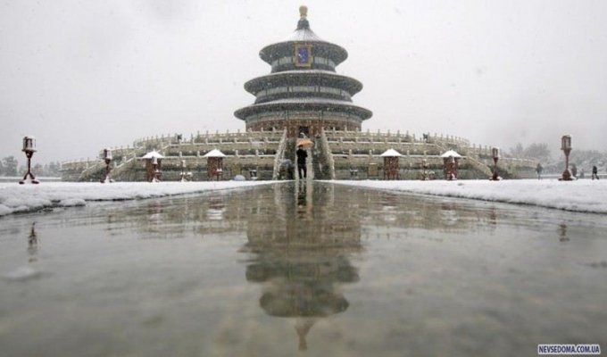 Зимняя сказка в Пекине (10 фото)
