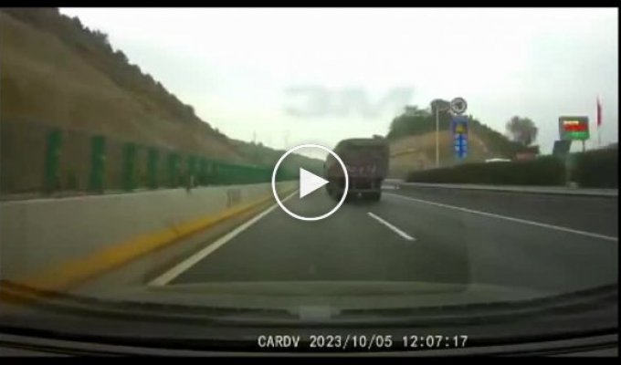 High-speed access to the highway with painting