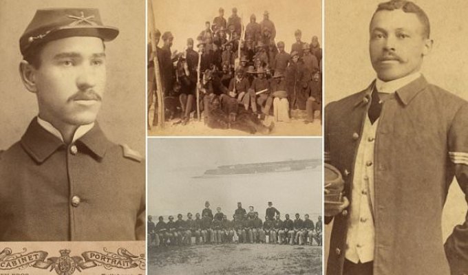 Исторические фото "Солдат Буффало", первых афроамериканцев-участников войны (17 фото)
