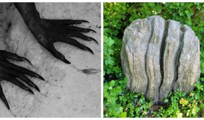 The devil's fingers frozen in stone (7 photos)