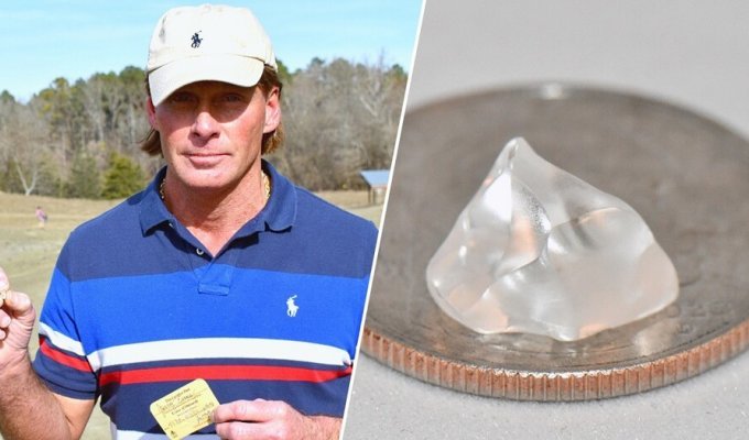 A man from Arkansas accidentally discovered a 4.87-carat diamond (5 photos)