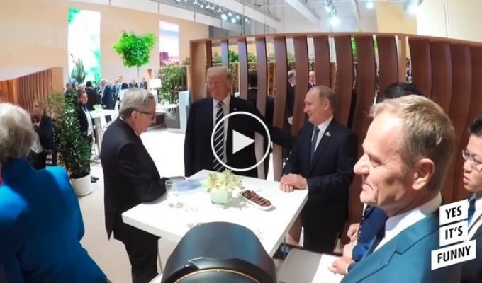 Реальный обмен рукопожатиями Путина и Трампа