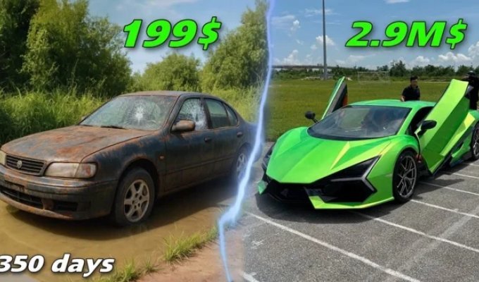 Во Вьетнаме сделали реплику Lamborghini из старого Nissan (24 фото + 1 видео)