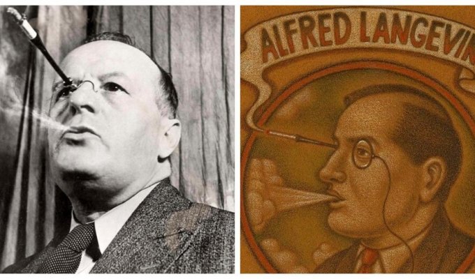 Alfred Langevin: eye smoker and smoke blower (7 photos + 1 video)
