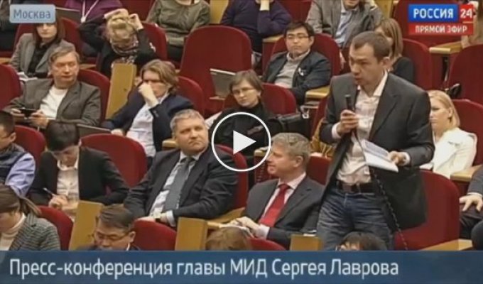 Роман Цымбалюк задает неловкие вопросы Лаврову