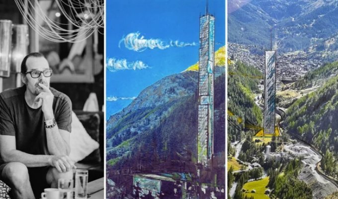 "Просто безумие": жителей курорта возмутил проект небоскреба в Альпах (4 фото)