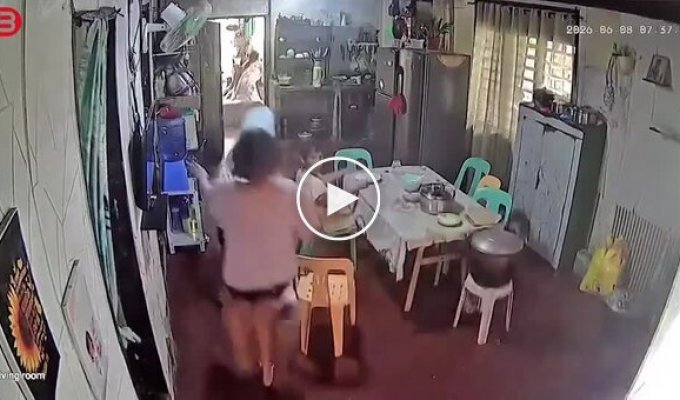 Footage from a Philippine home shows the destructive power of a magnitude 7.8 earthquake