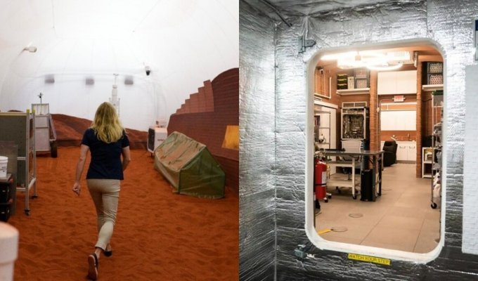 NASA showed a Mars simulator in which four volunteers will live for a whole year (8 photos + 1 video)