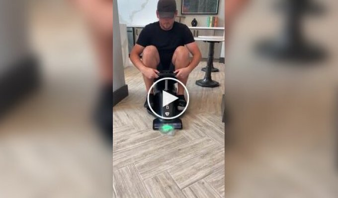 A go-kart vacuum cleaner you can ride to clean up