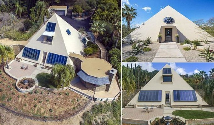 Живи как фараон! Дом в форме пирамиды в Малибу продается за $3 миллиона (14 фото)