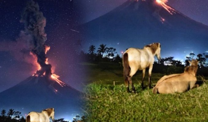 Красота катастрофы: на Филиппинах началось извержение вулкана (4 фото + 2 видео)