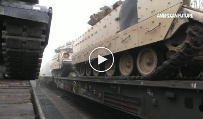 321 танк Abrams США и НАТО прибывает к украинской границе