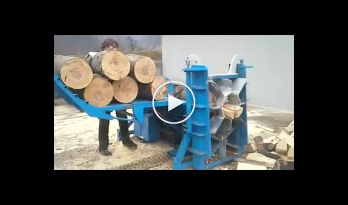 Шикарный способ колоть дрова