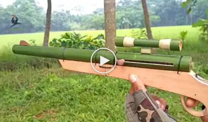 Интересное оружие из бамбука своими руками